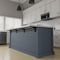 Ekena Millwork Countertop Support Steel Heavy Duty Bracket w/ Gusset, Powder Coated Black 2 1/2"W x 8"D x 6"H BKTM02X08X06CGPBL - alternate 2